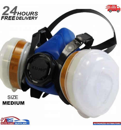 Gerson A1 P2 2K Paint Respirator Mask - High Quality Protection (Size M)